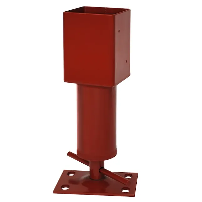 Akron Adjustable Jack Post 14-18 Inches, 24700 lbs. Capacity, Heavy Duty Steel, Red Finish