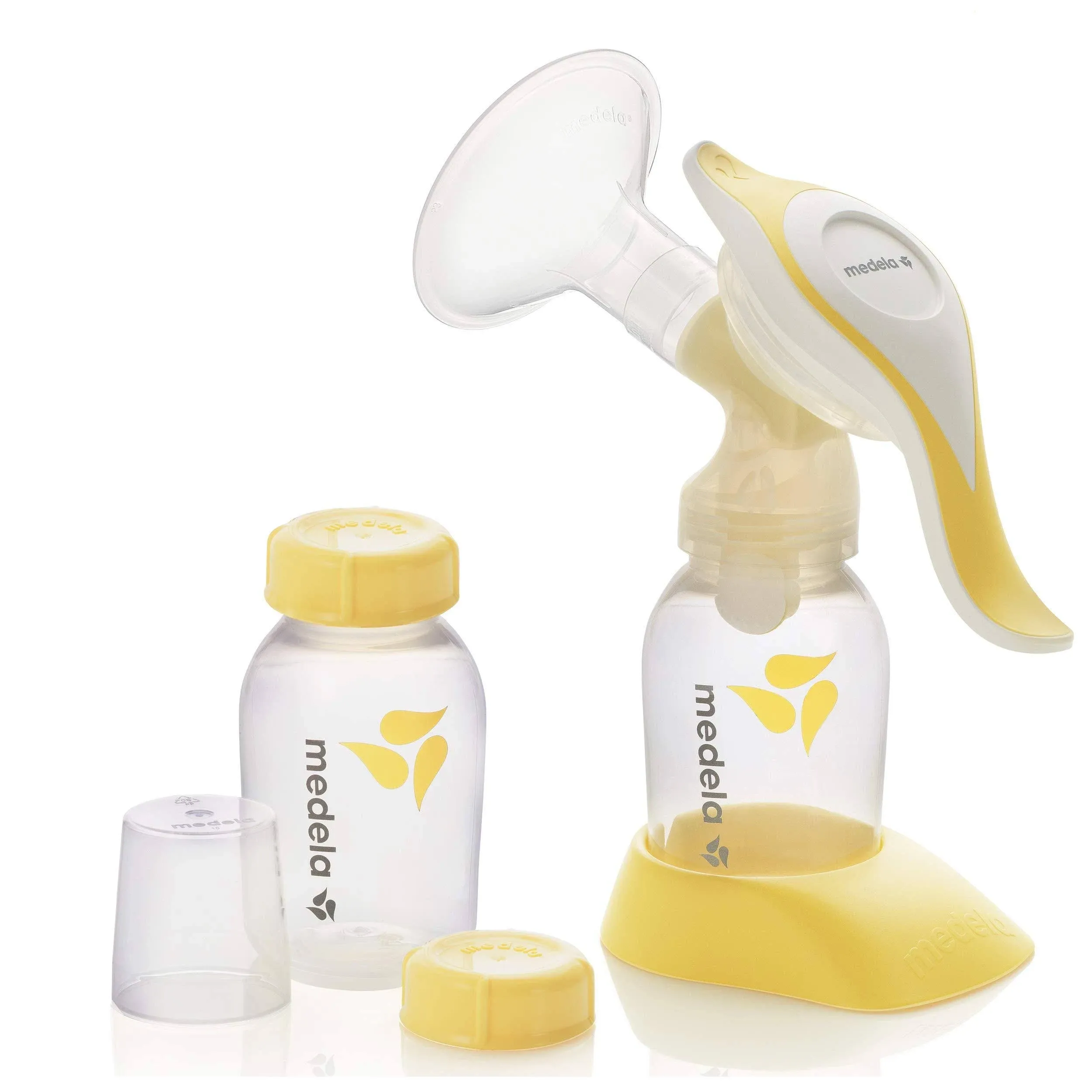 Medela Manual breast pump with Flex Shields Harmony Single Hand for More Comfort and Expressing More Milk