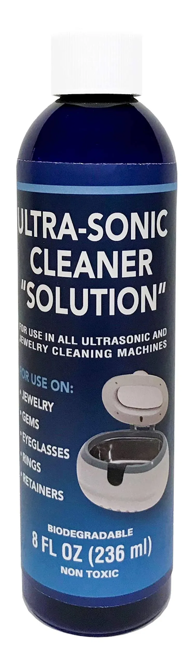 Ultrasonic Jewelry Cleaner Solution for Gold,Platinum,<wbr/>Diamond 8 fl oz Free SHIP