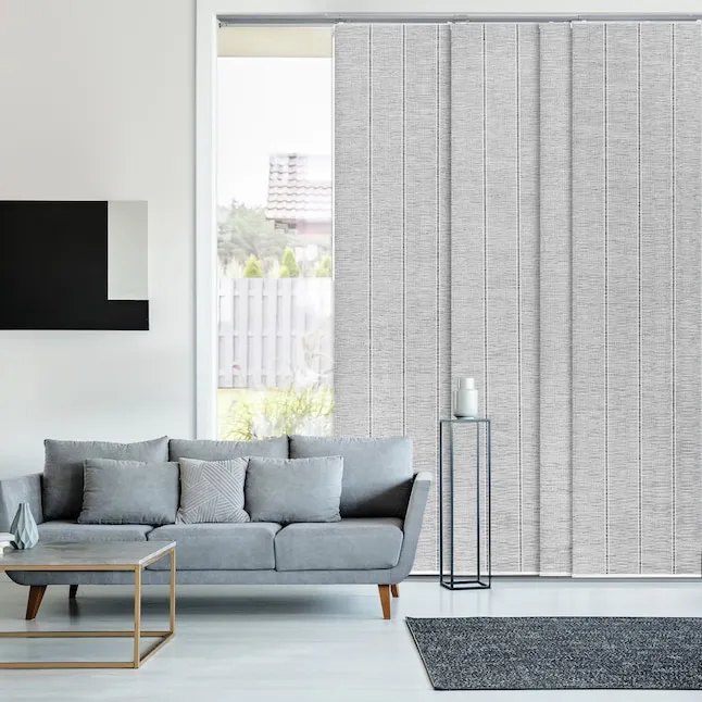 GoDear Design New 99.99% Blackout Adjustable Sliding Vertical Blinds 45.8"- 86" W x 96" H, Extendable Window Blinds for Sliding Glass Doors and Patio Doors, Trimmable Thermal Panel Curtains, Afterglow