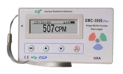 GQ GMC-300E-Plus Digital Geiger Counter Nulcear Radiation Detector Monitor Meter dosimeter Beta Gamma X ray Data Logger Recorder Realtime Monitoring Test Equipment