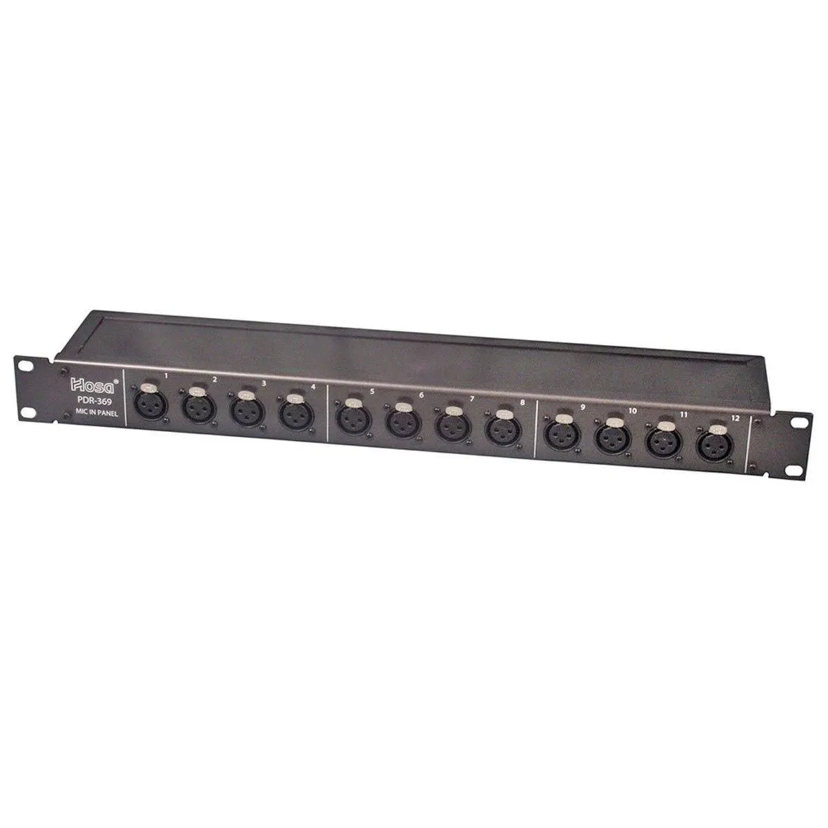 Hosa PDR-369 12-Point Patch Bay XLR-f to XLR-m