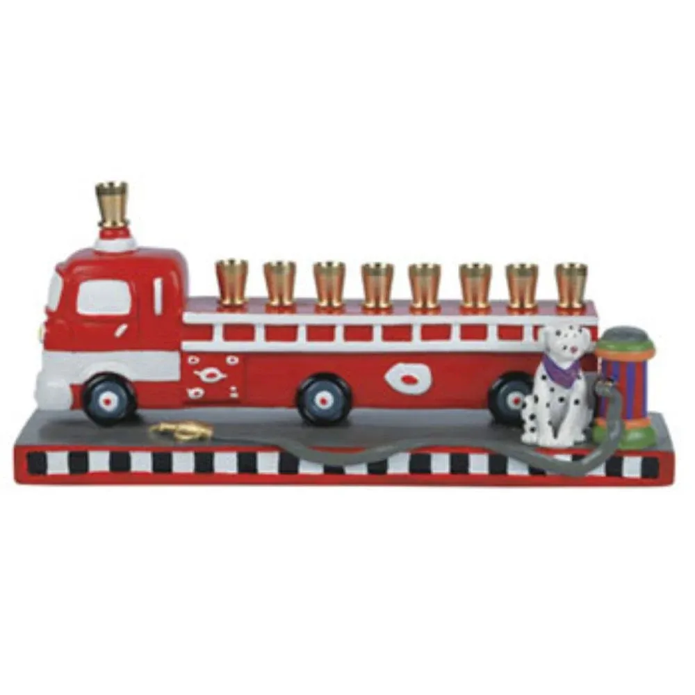 Fire Truck Menorah