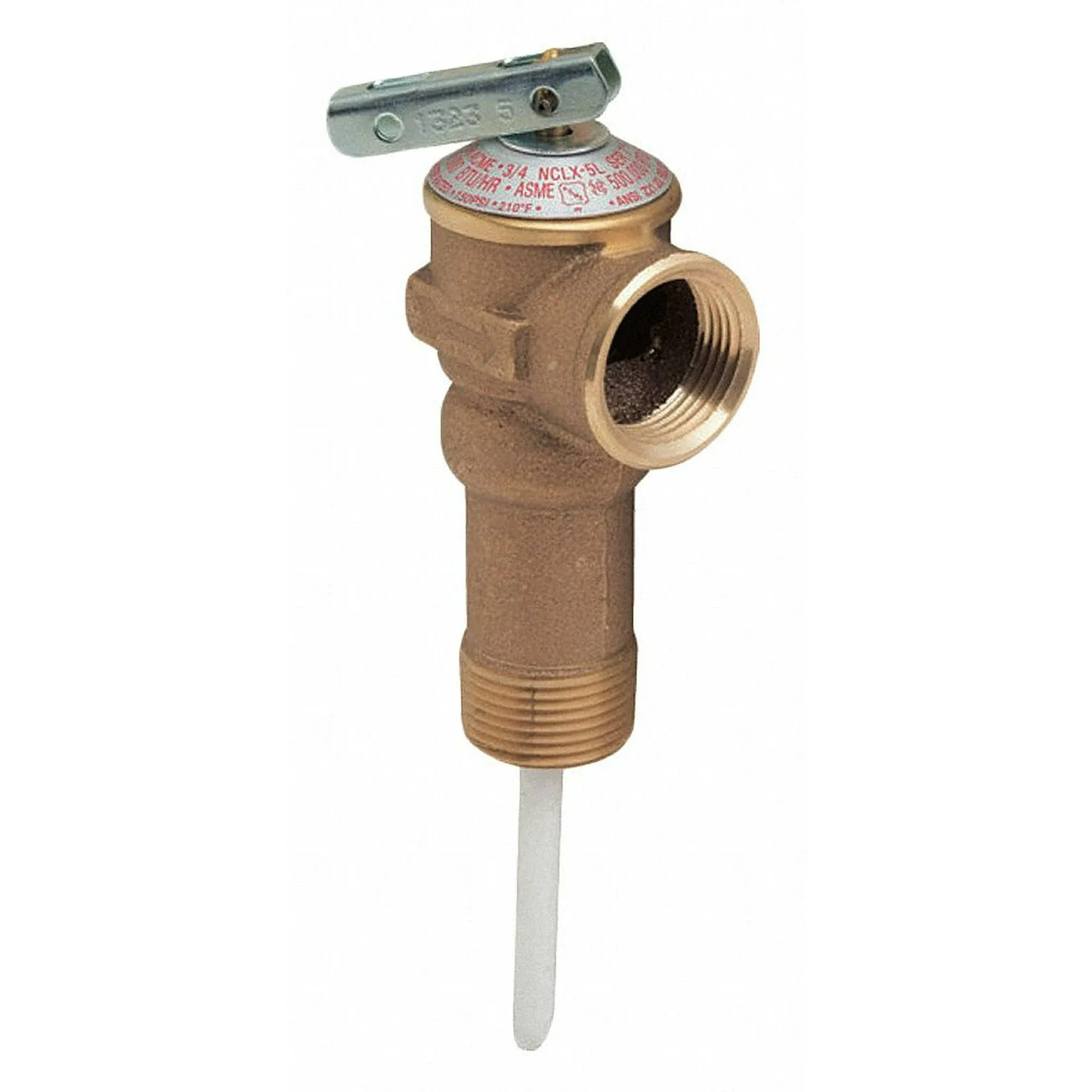 Cash Acme 3/4 in. Brass NCLX-5LX Temperature and Pressure Relief Valve