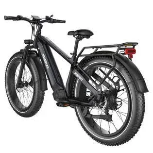 HIMIWAYBIKE Premium All-Terrain Electric Fat Bike Zebra, Aluminum