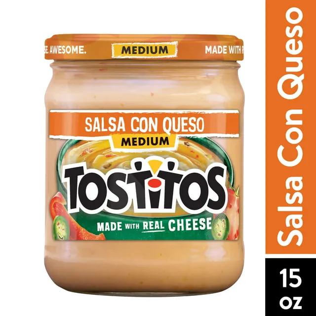 Tostitos Salsa Con Queso, Medium - 15 oz. (425.2g)