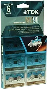 TDK MC90 Microcassette Recording Dictation Answering Machine 6 New Sealed VTG