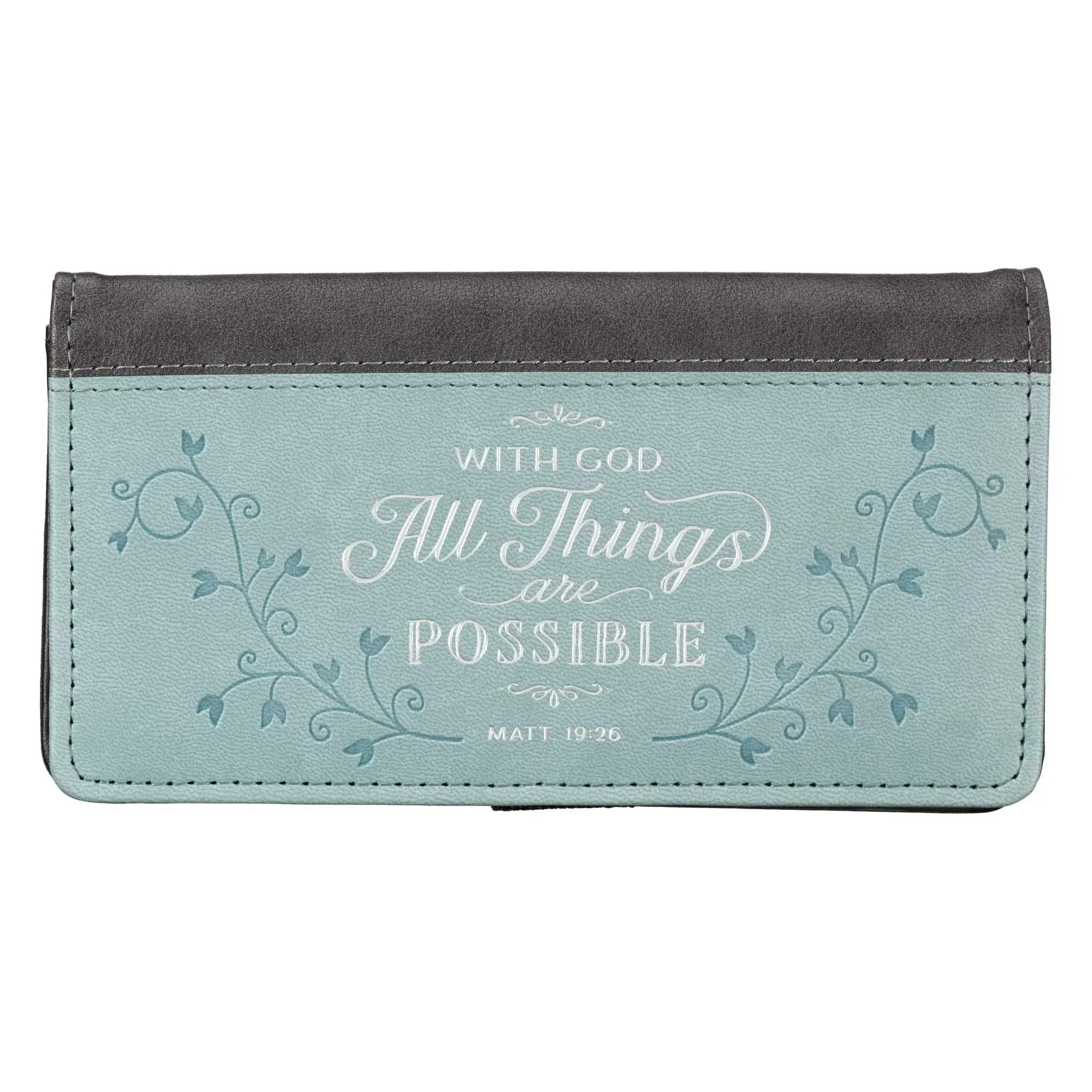 With God All Things, Checkbook Cover