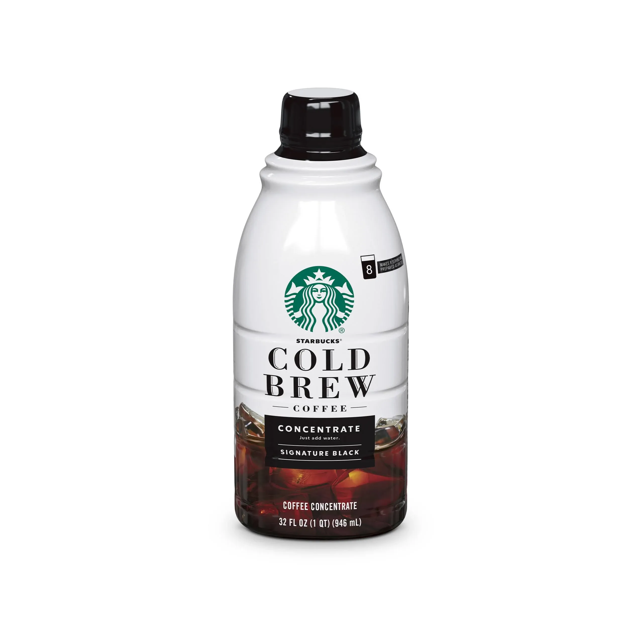 Starbucks Coffee Concentrate, Medium Roast, Cold Brew, Signature Black - 32 fl oz