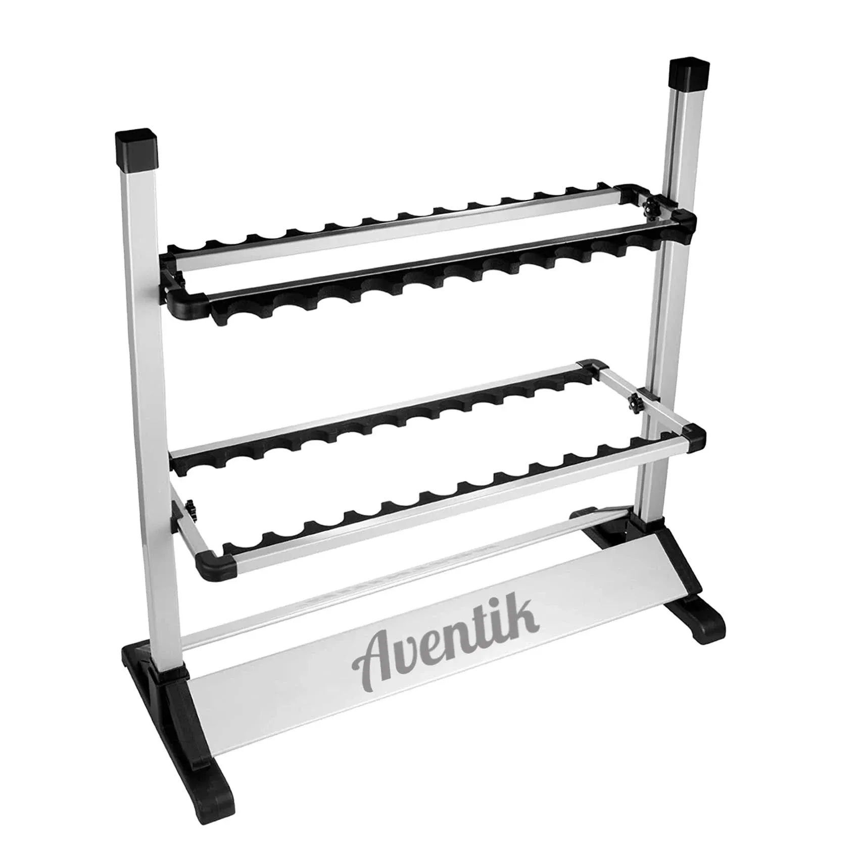 Aventik Fishing Rod Rack, 12&amp;24 Rods Aluminum Fishing Rod Holder 24 Rods Rack