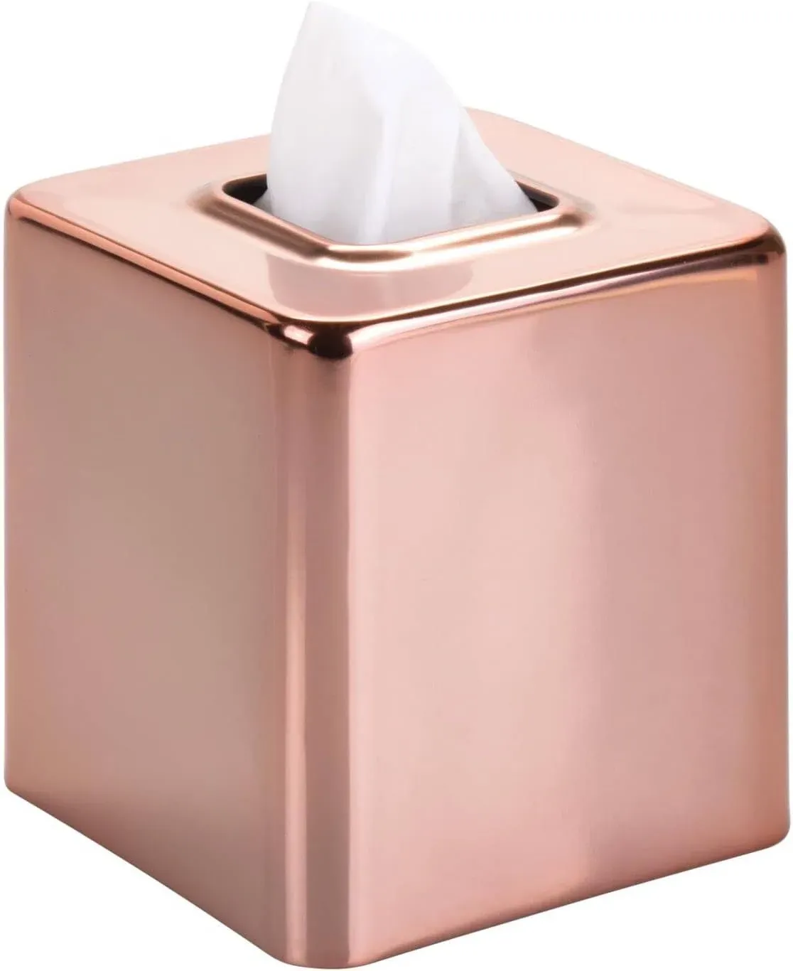 Metal Square Tissue Box Cover Facial Paper Holder for Bathroom Vanity Countertop