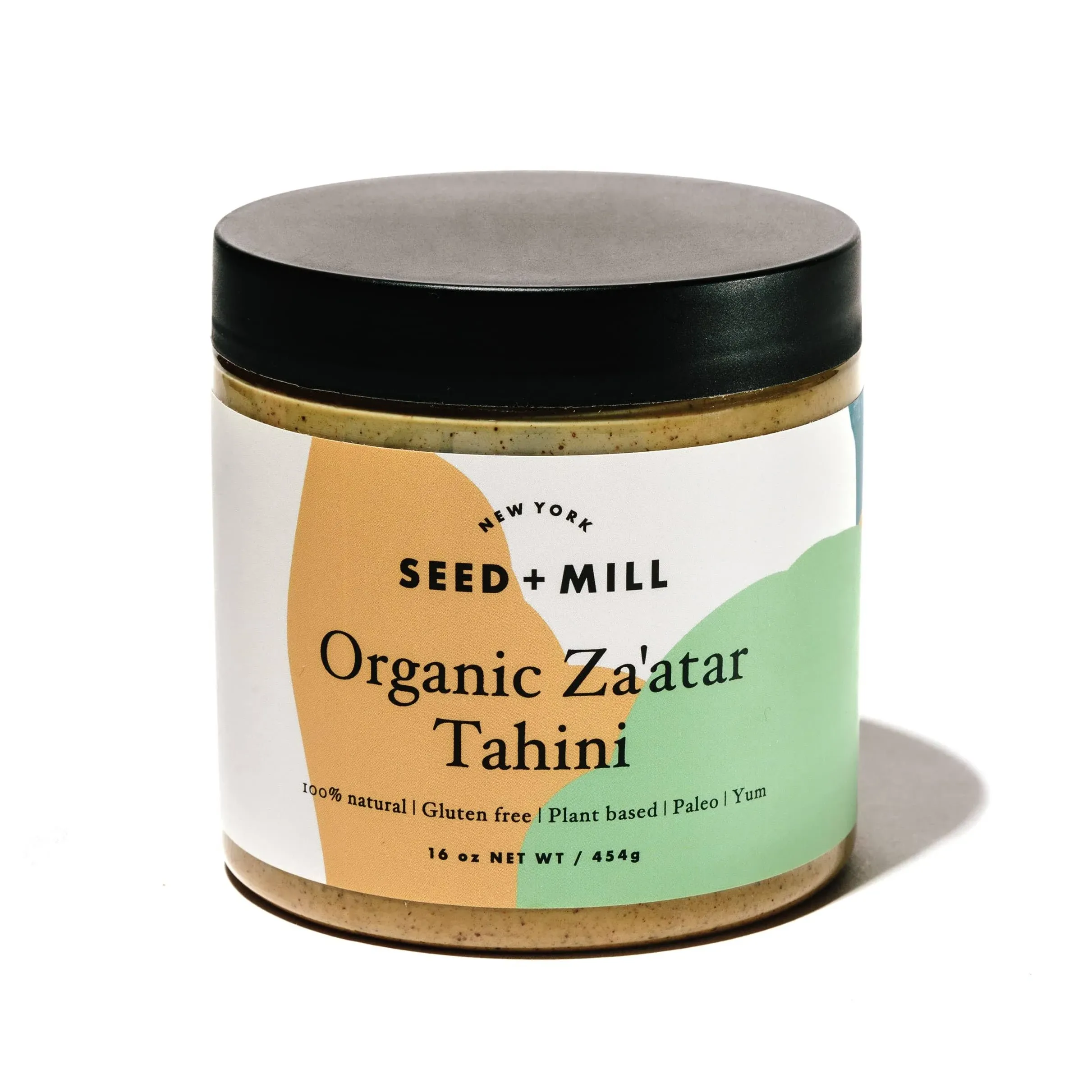 Seed + Mill - Organic Za'atar Tahini Sauce - Vegan, Kosher, Non-GMO, Keto, Paleo, Whole30, Gluten Free - Silky Smooth Texture - Great in Hummus, Dips, Dressings, and on Falafel - 16oz