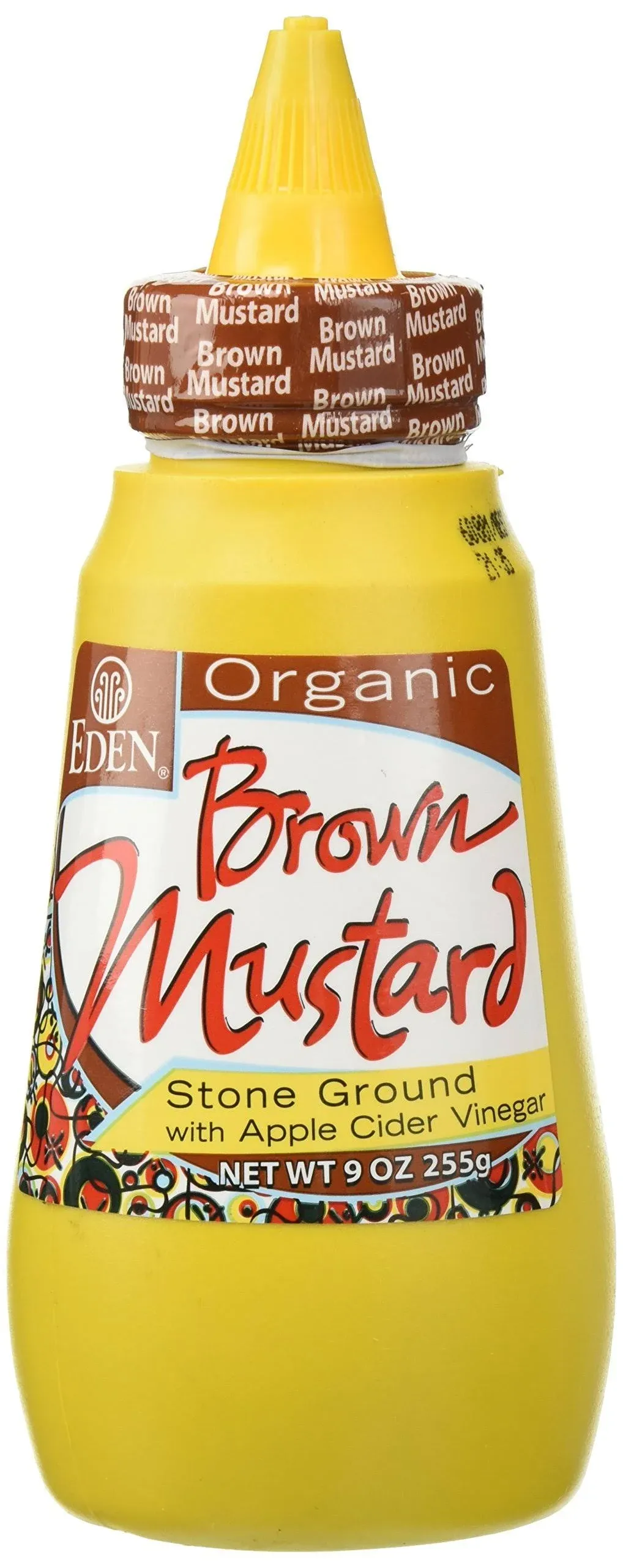 Eden Organic Brown Mustard, 9 oz Squeeze Bottle, Stone Ground, with Organic Apple Cider Vinegar