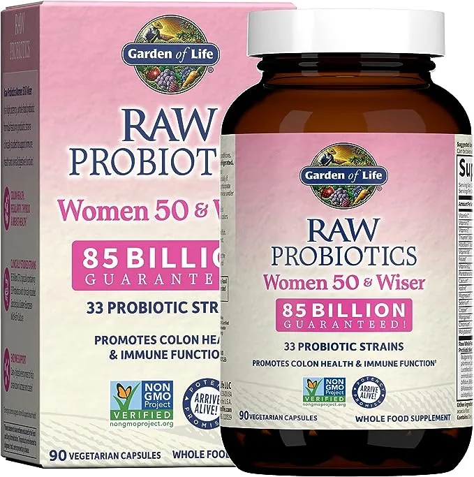 Garden of Life Raw Probiotics Women 50 & Wiser 90 Capsules