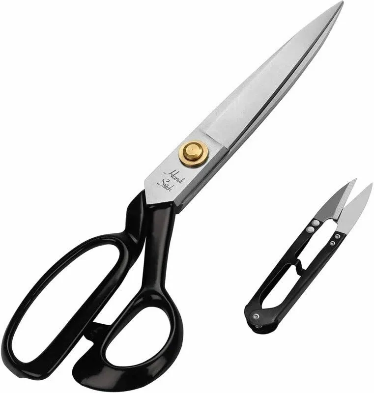 Handi Stitch Tailor Dressmaking Scissors and Yarn Thread Snippers - Heavy Duty 20 ...