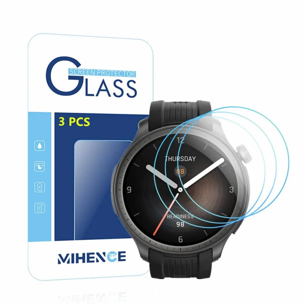 MIHENCE Screen Protector Compatible for Amazfit Balance Smart Watch, 9H T (3PCS)