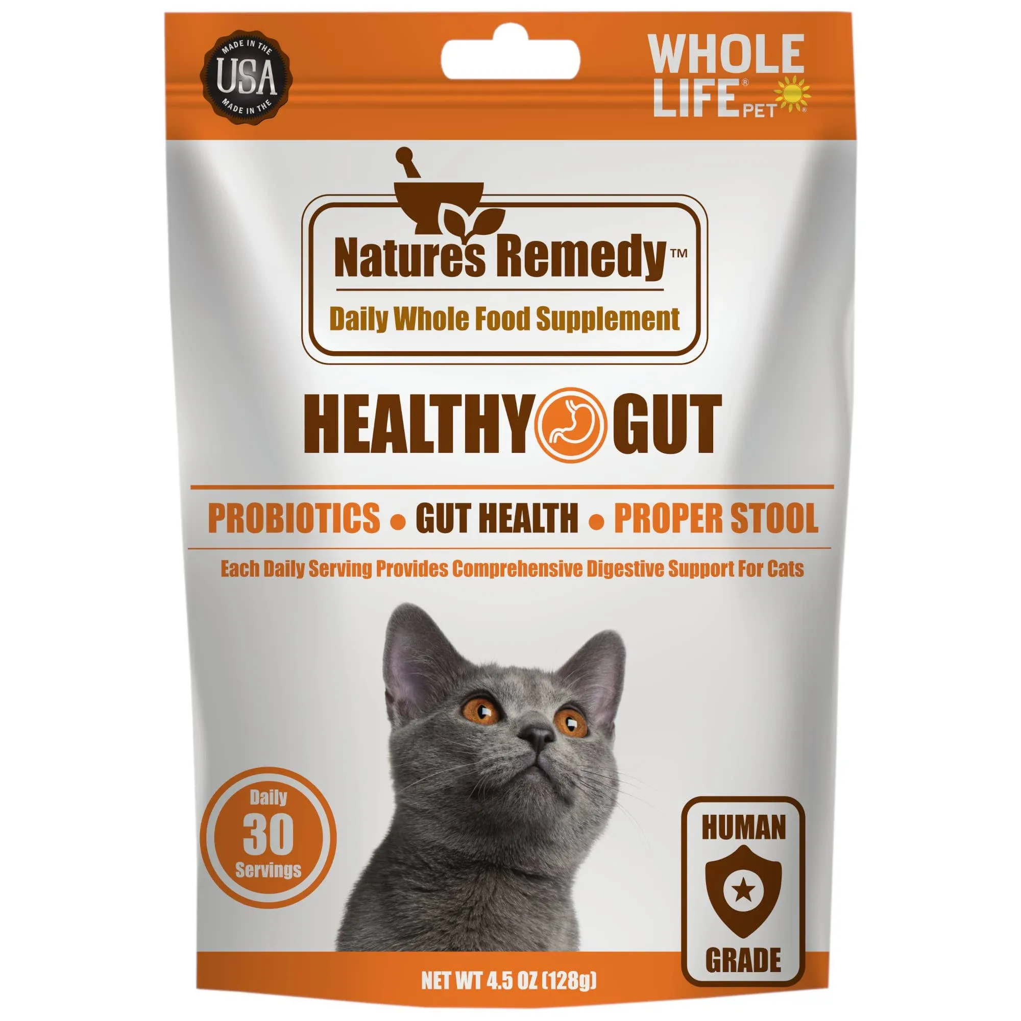 Whole Life Nature's Remedy Digestive Health Whole Food Cat Supplement, 4.5-oz bag