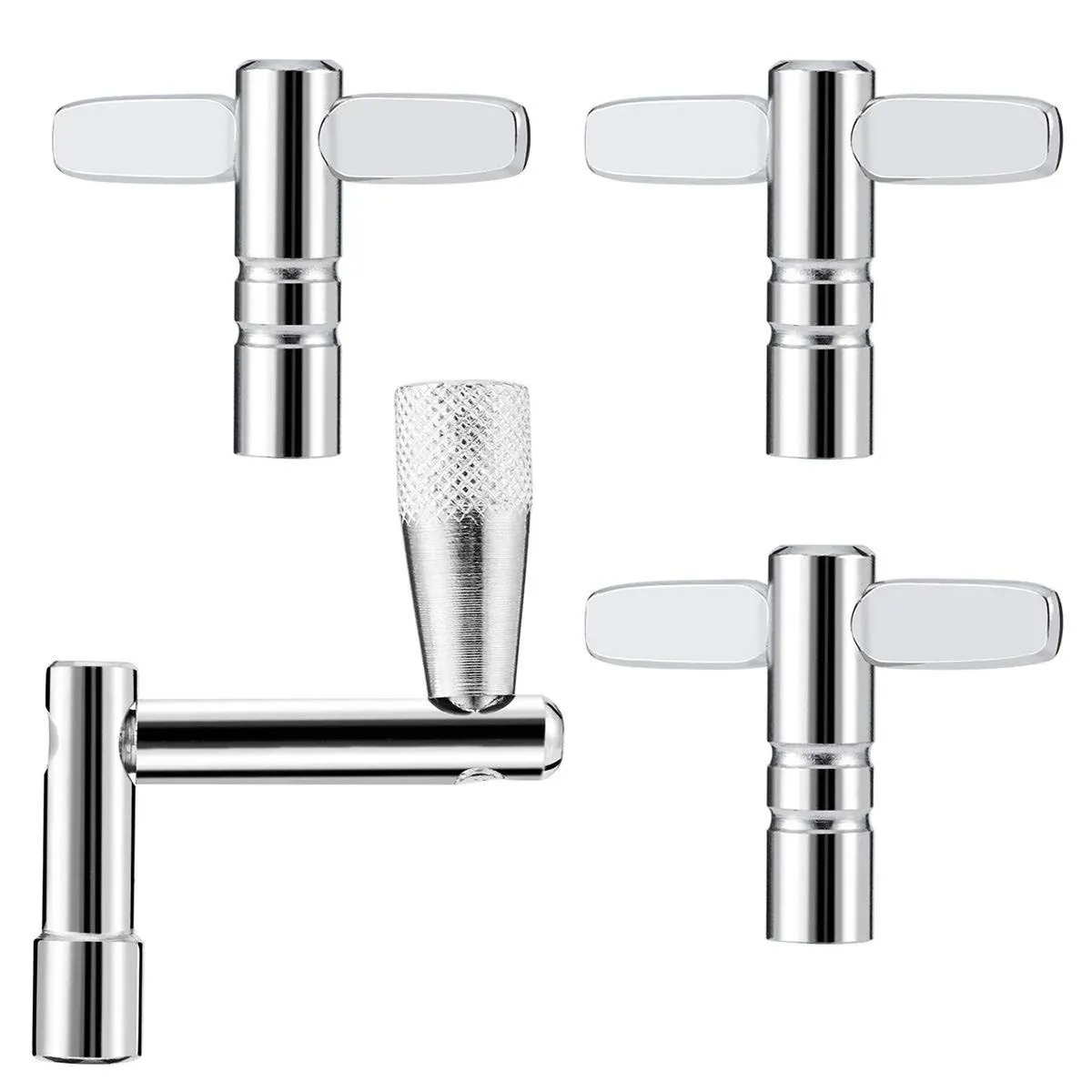 Drum Keys 3 Pack Universal Drum Tuning Key with Continuous Motion Speed Key NEW 