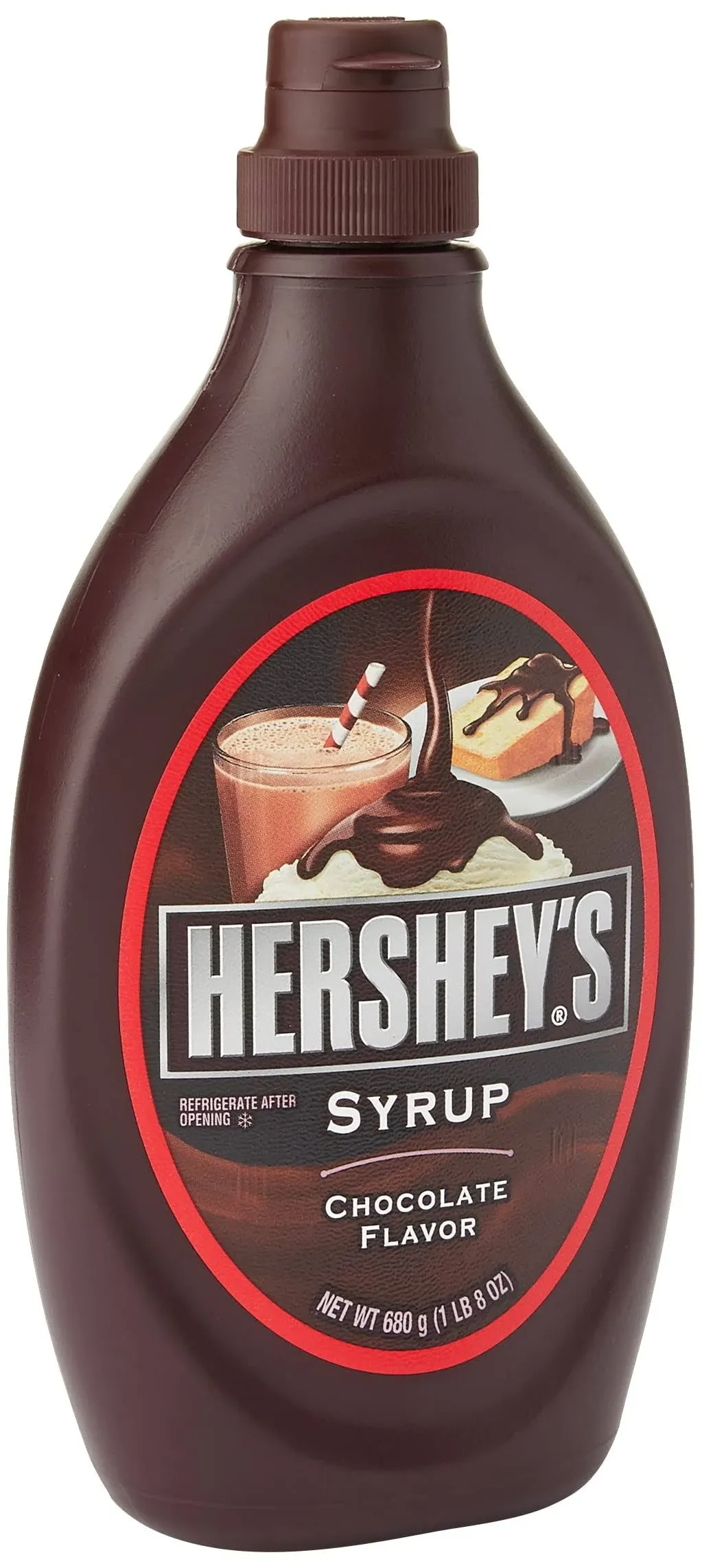 Hershey's Syrup, Fat Free, Genuine Chocolate Flavor - 24 oz