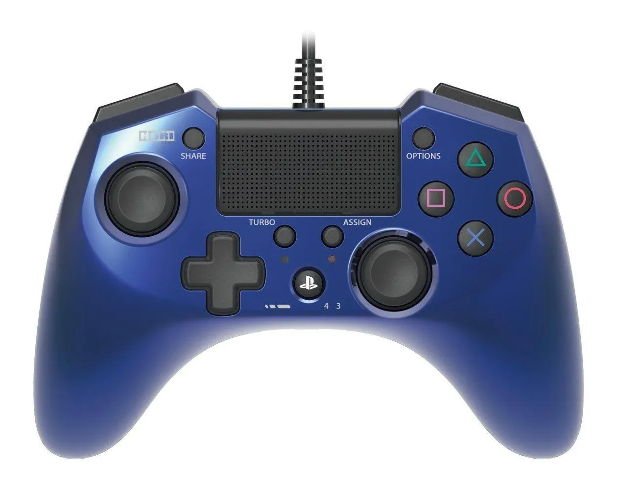 Hori Pad Wired Controller for Playstation 4/Playstation 3 - Blue