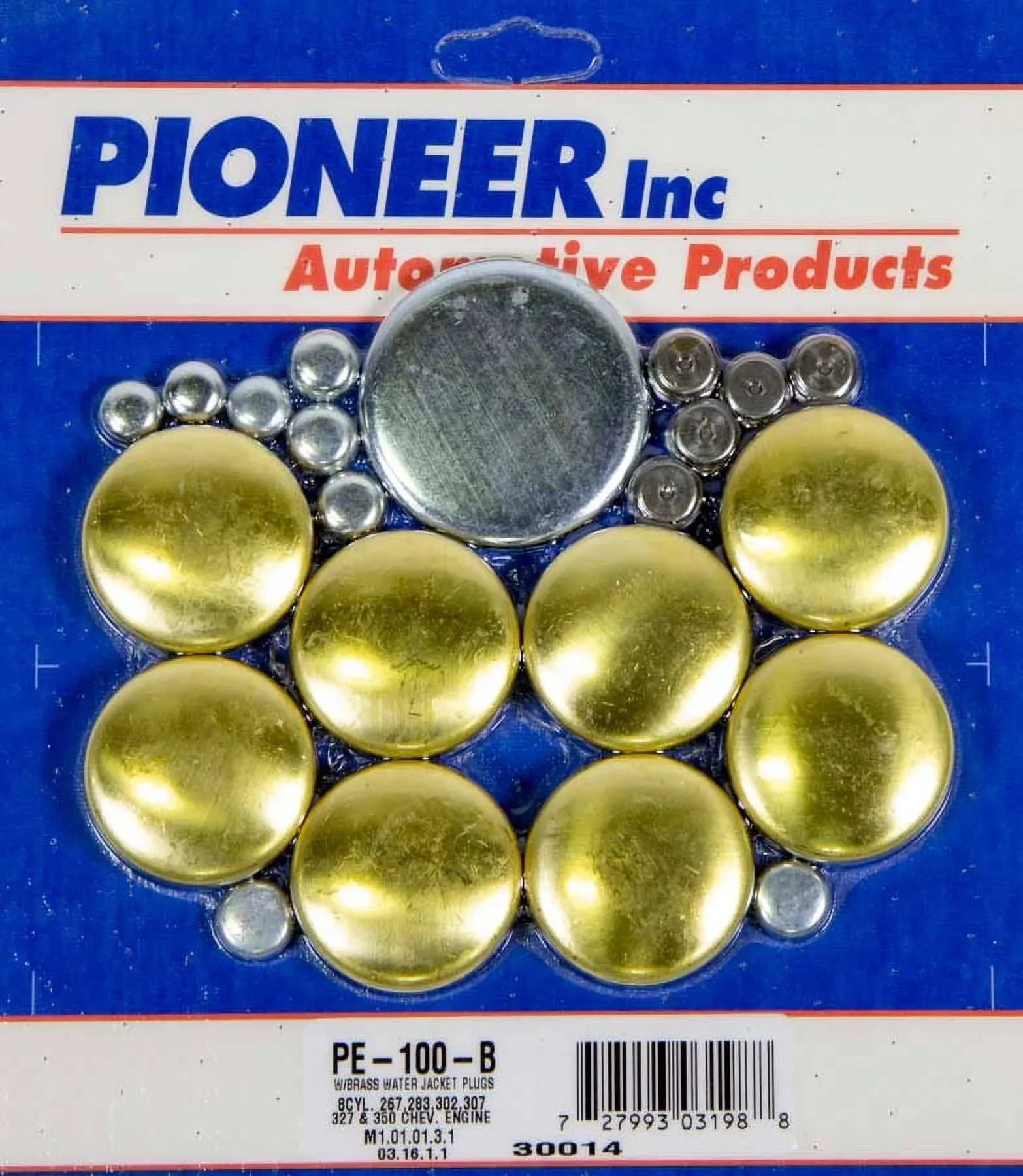 Pioneer PE-100-B 350 Chevy Freeze Plug Kit - Brass