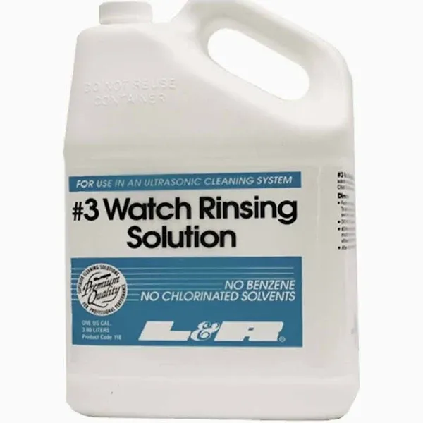 L&amp;R #3 Watch Rinsing Solution 1 Gallon