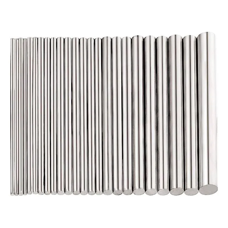 24 Pieces 304 Stainless Steel Round Rods Bar Assorted Diameter 1.5-8 mm for 100 mm Length Stainless Steel Rod for Drift Punches Various Shaft DIY Craft Model Plane Model Ship Model Cars