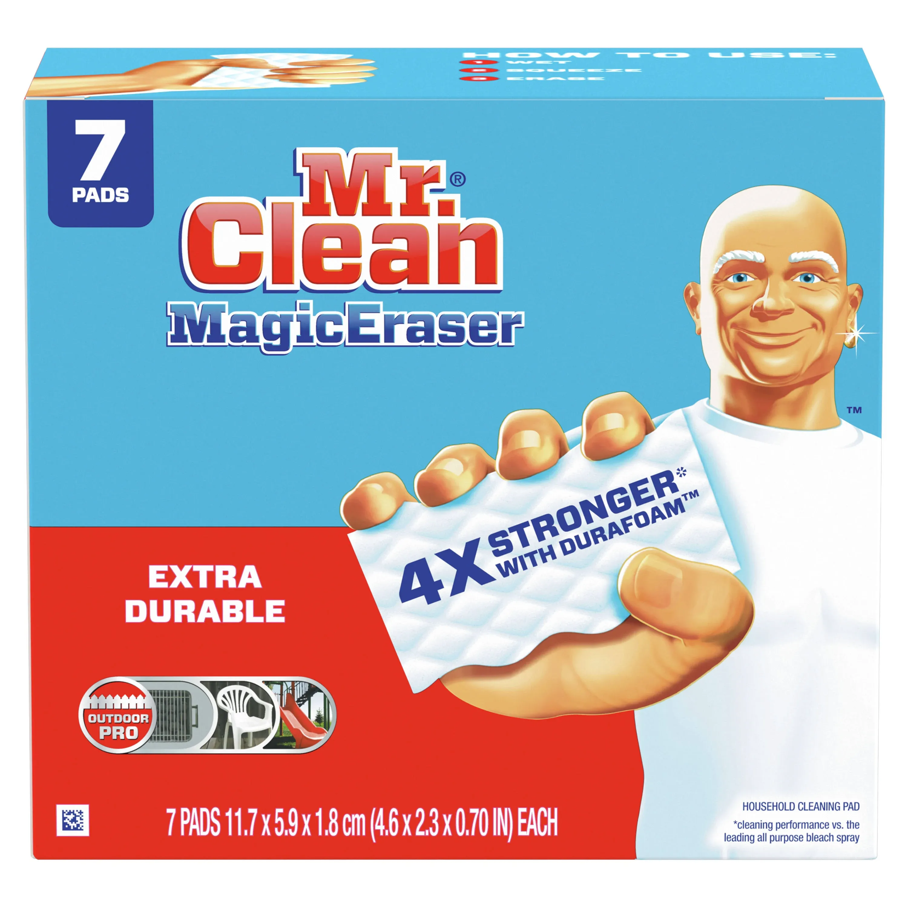 Mr. Clean Magic Eraser Extra Durable White Scouring Pad, 7/Pack (69522)