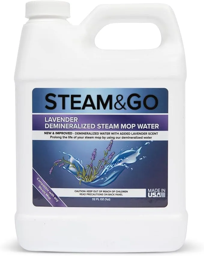 Steam & Go Demineralized Water for Steam Cleaner