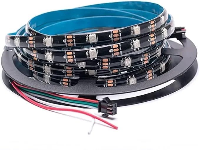 SVFISHKK WS2812B LED Strip Individual Addressable Light Full Color SMD 5050 RGB Pixel Strip