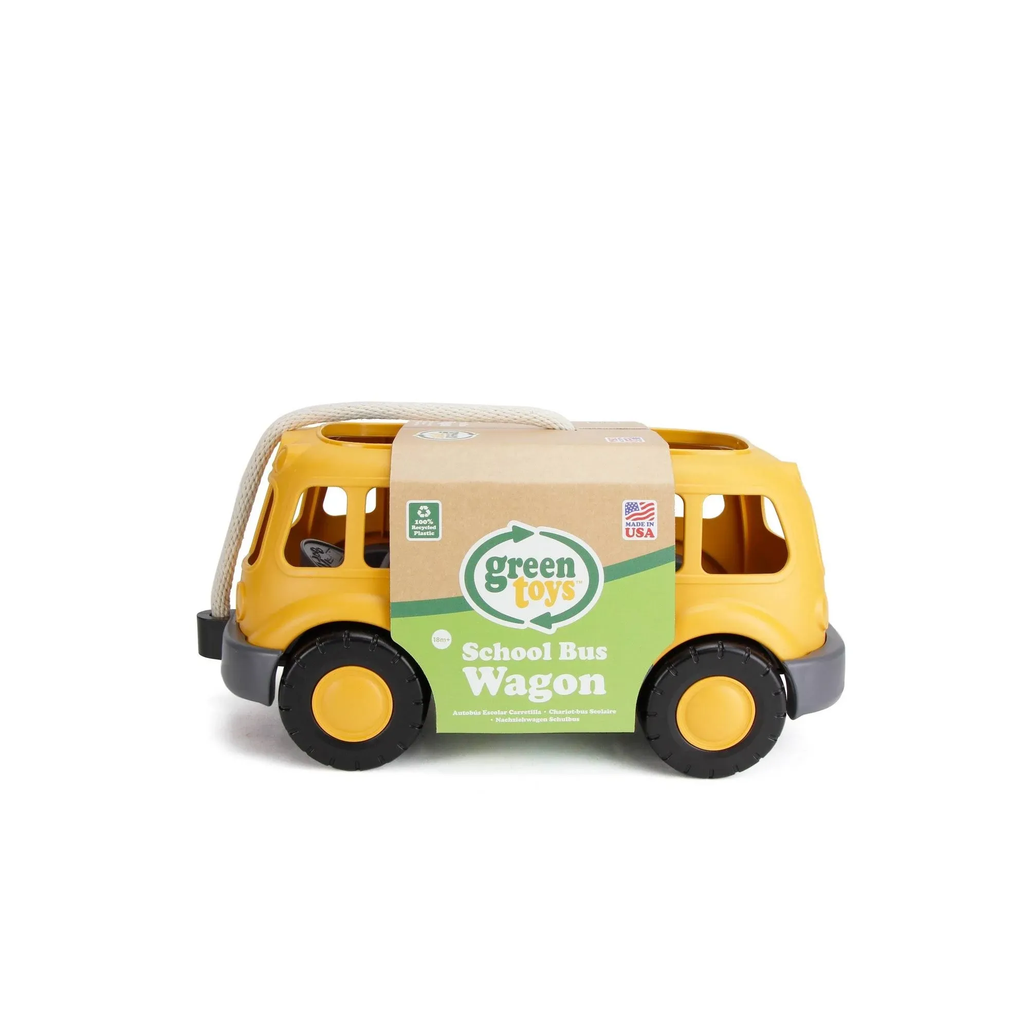 Green Toys School Bus Wagon - FC , Yellow