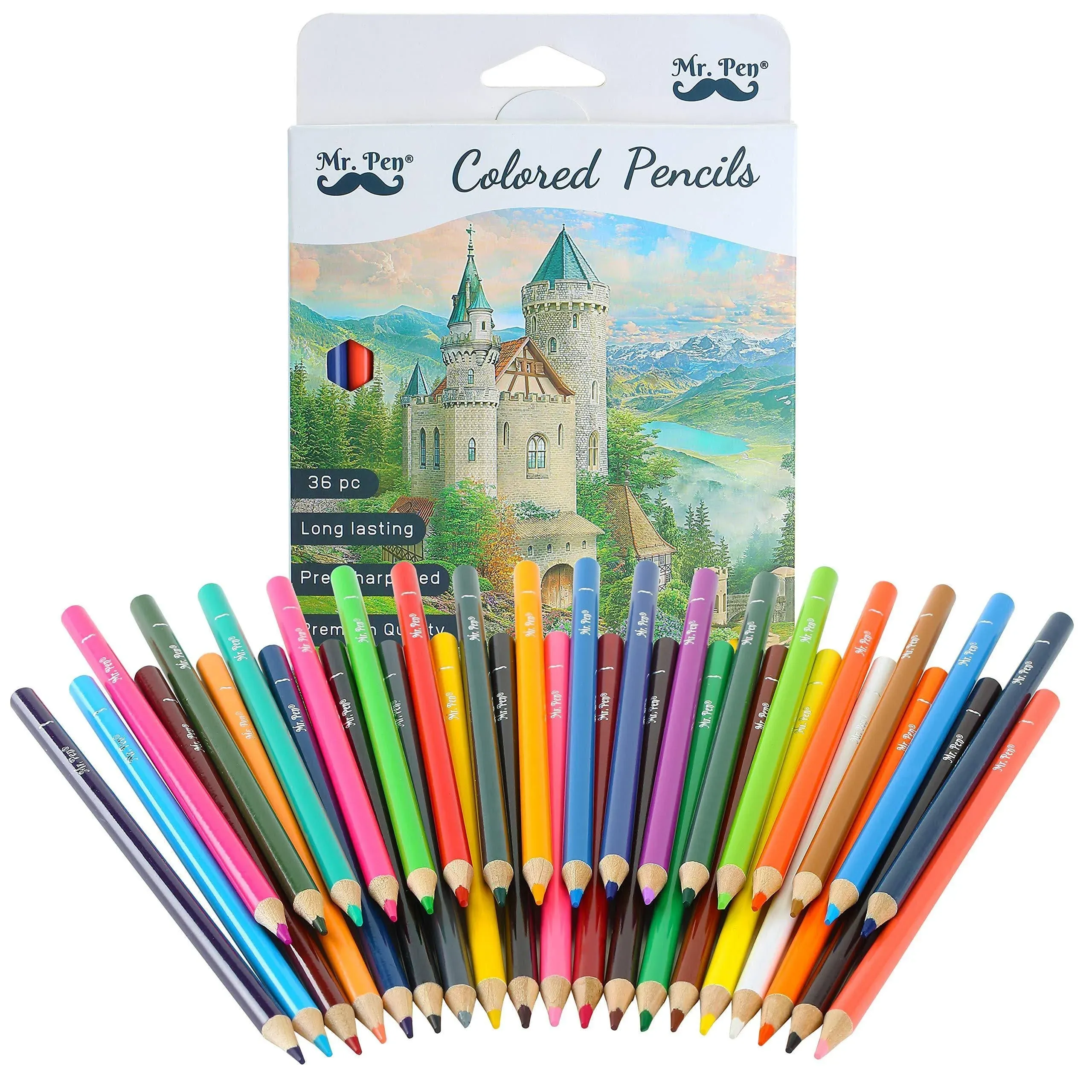 Mr. Pen- Colored Pencils, 36 Pack, Soft Core, Colored Pencils for Adult Coloring ...