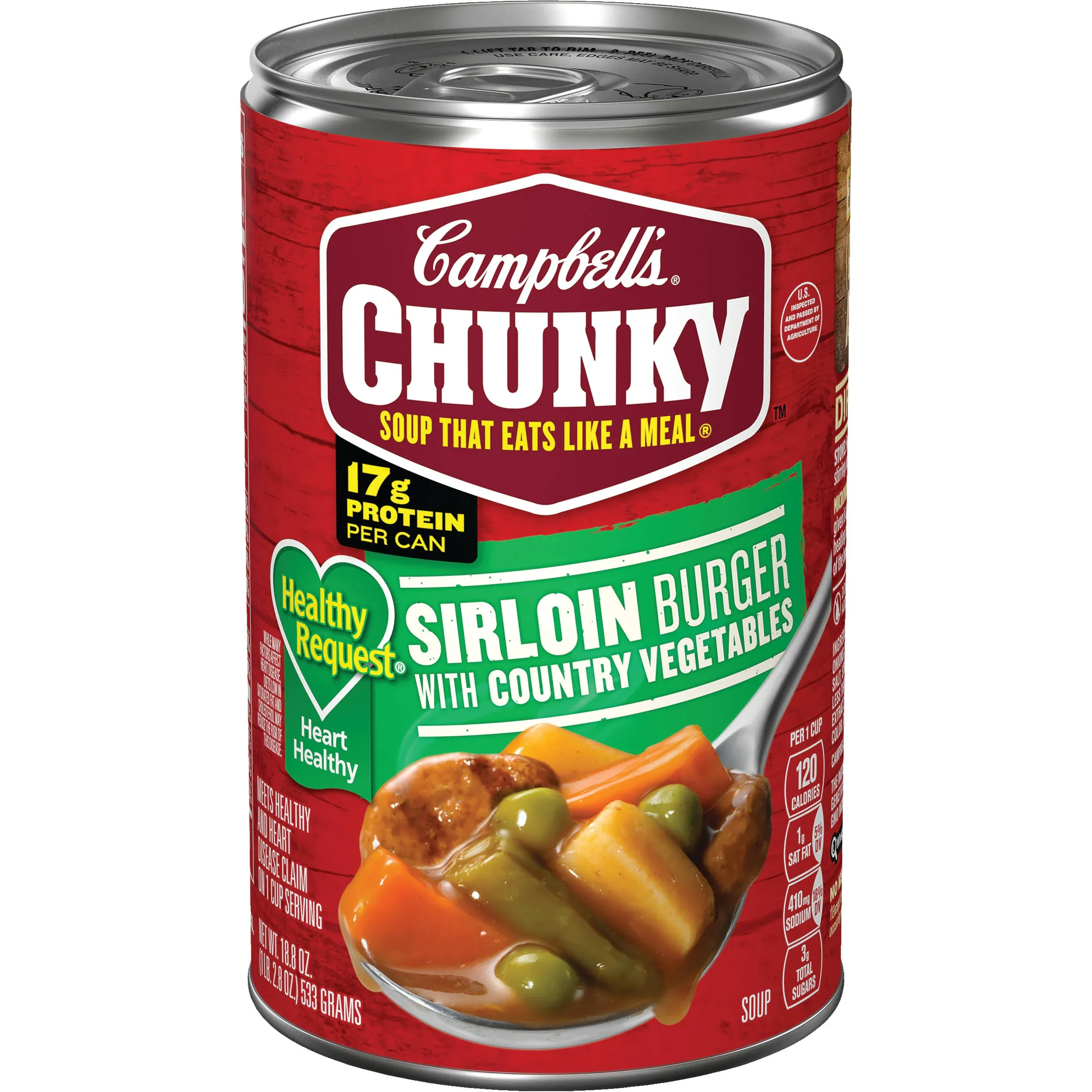 Campbell's Chunky Sirloin Burger With Country Beef Soup