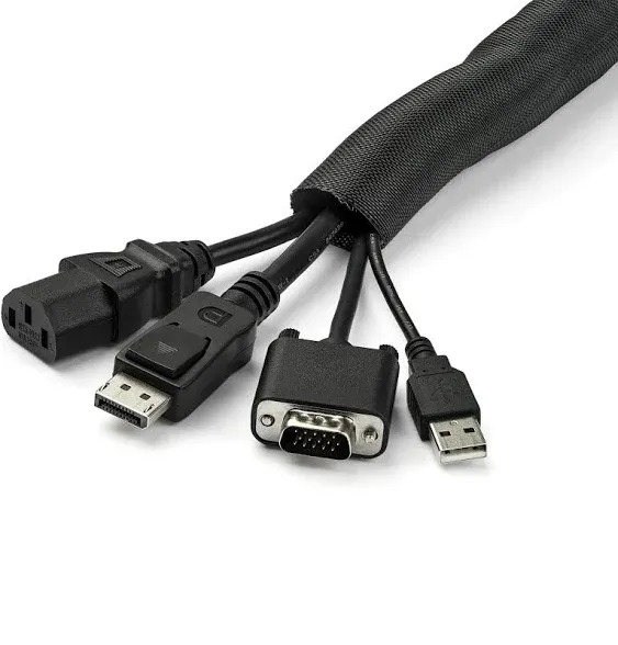 StarTech.com 15 ft. (4.6 m) Cable-Management Sleeve WKSTNCM2