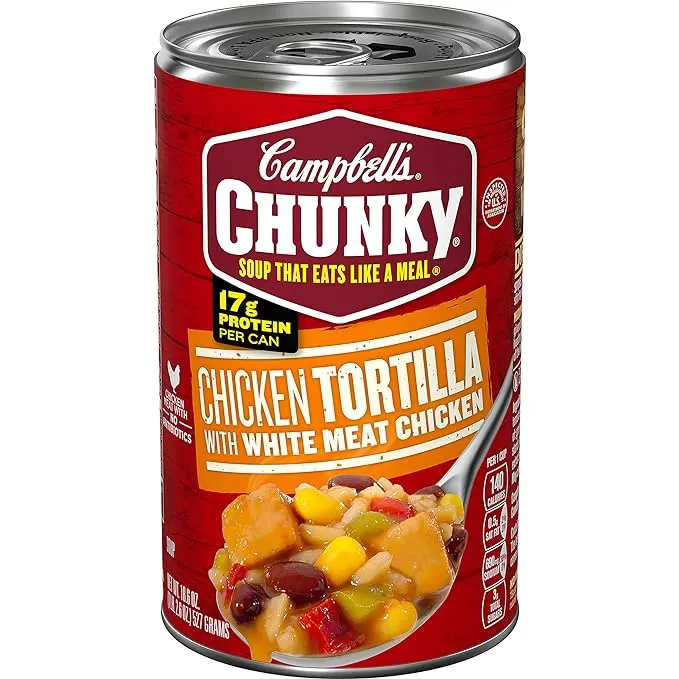 Campbell's Chunky Soup, Chicken Tortilla with White Meat Chicken - 18.6 oz