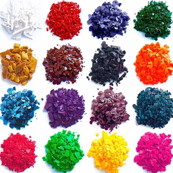 Candle Dyes for Soy Candle Making - Wax Сolor Dye Color Chips for Soy Wax - 16 Popular Colors Wax Dye Flakes