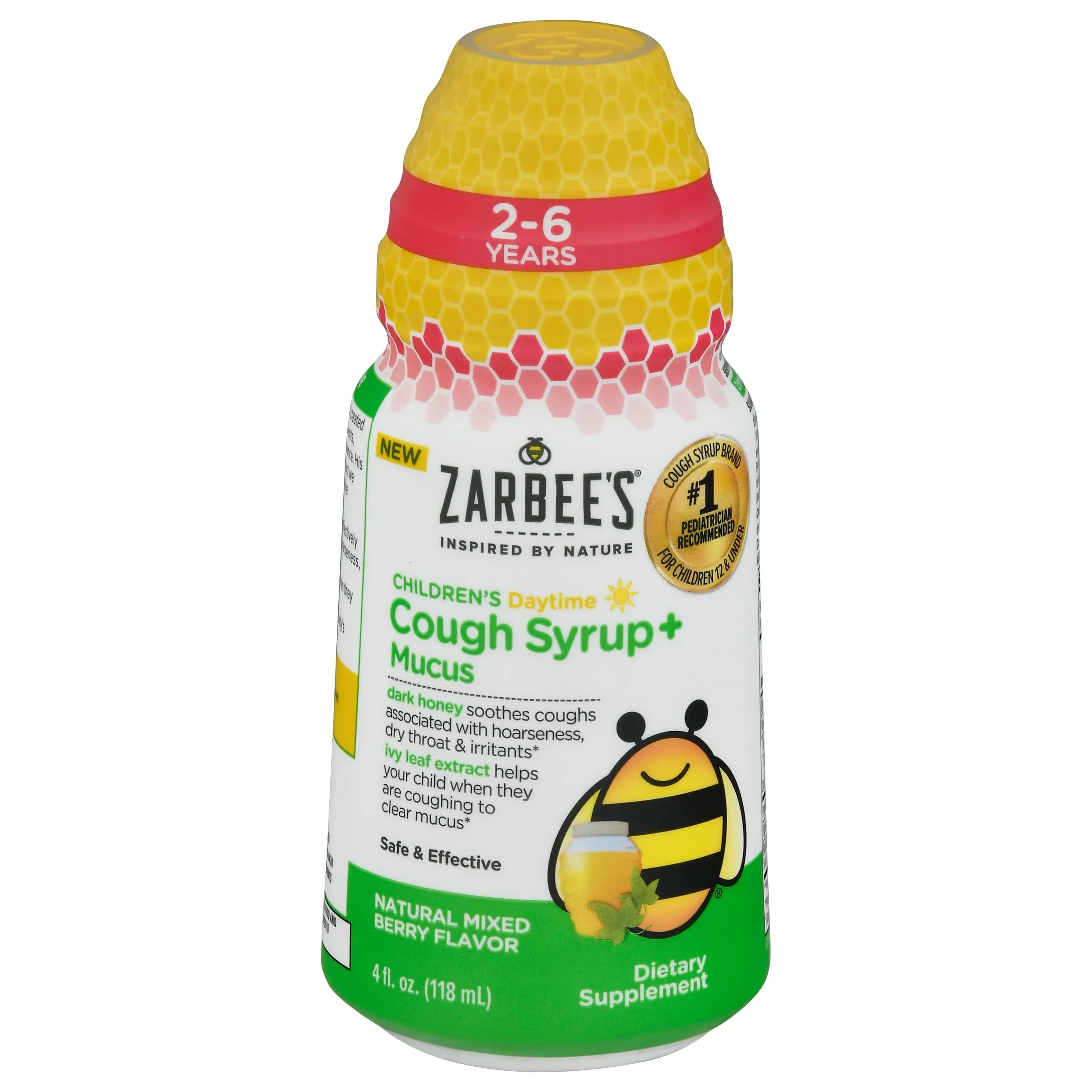 Zarbees Children’s Daytime Cough Syrup + Mucus 4oz. Exp. 5/24