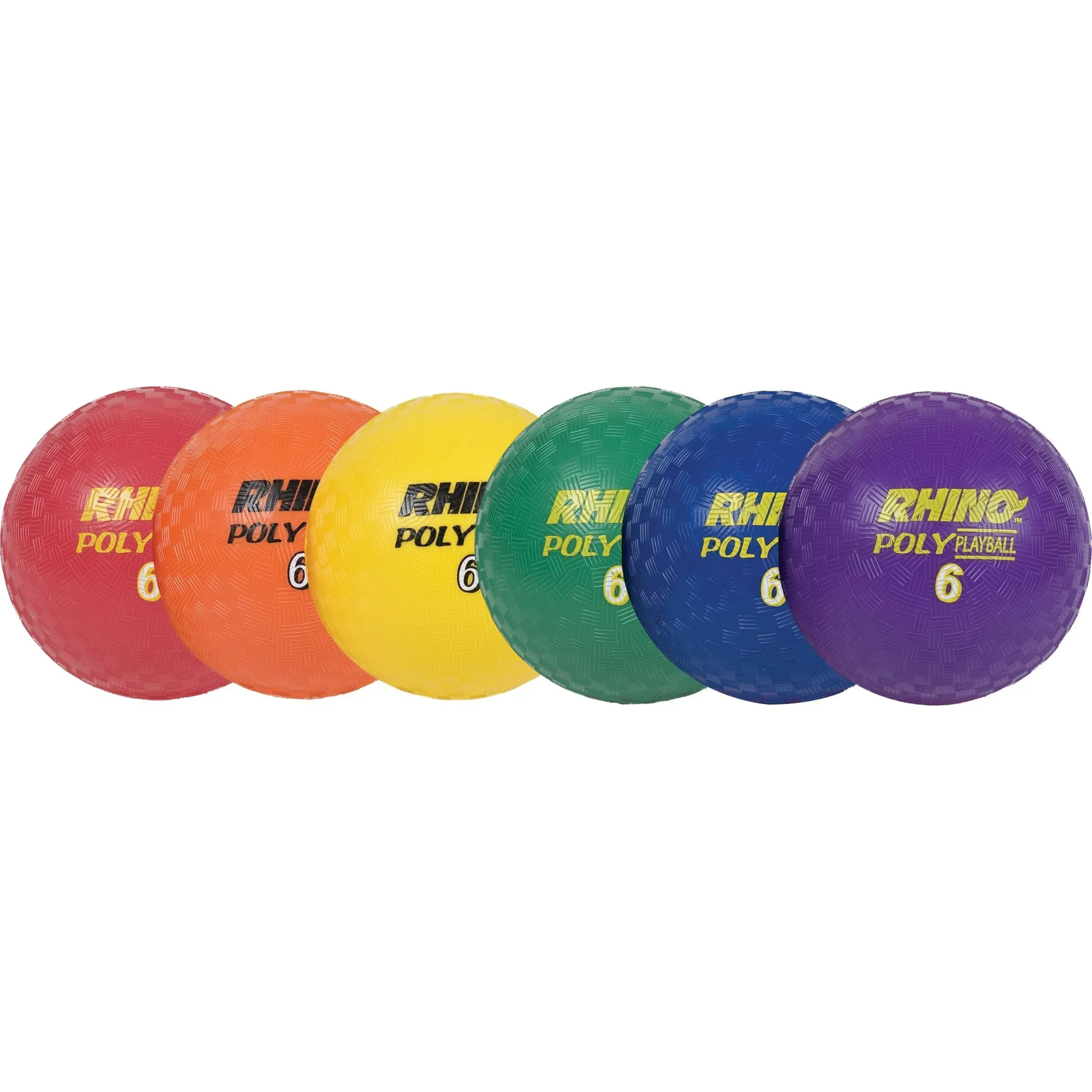 Champion Sports Rhino Poly Playground Ball Set of 6