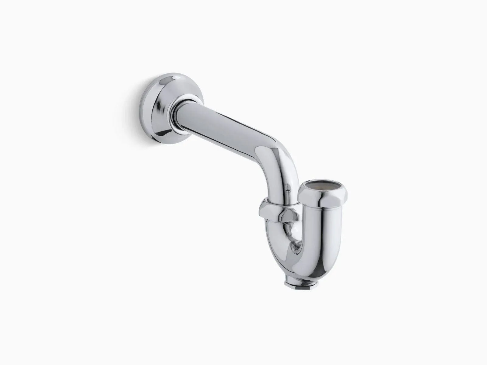 Kohler K-8998-CP Polished Chrome Adjustable P-Trap with Tubing Outlet