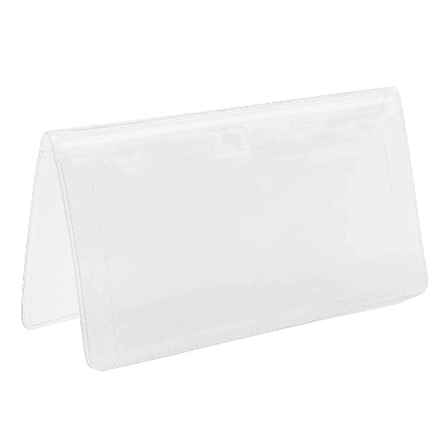 Clear Vinyl Checkbook Cover for Top Tear Personal Checks