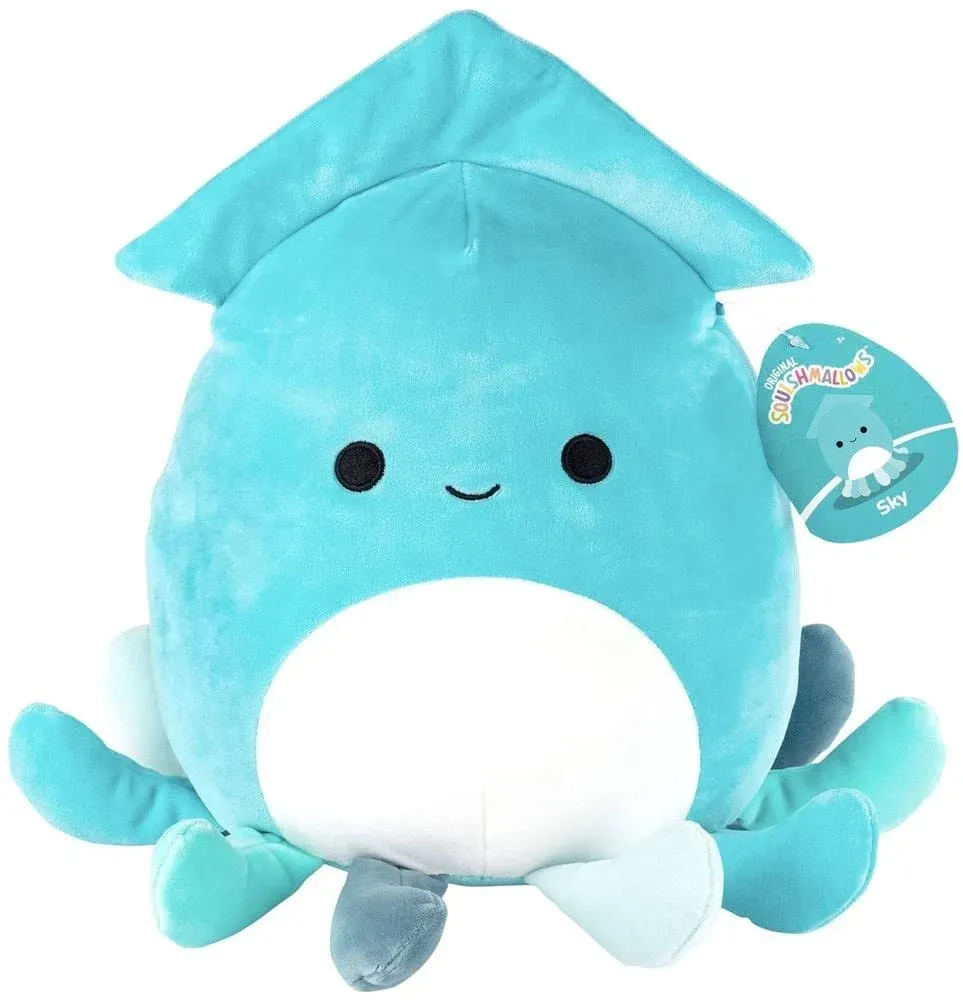 New Squishmallows Kellytoy 5" Sky the Squid Plush Toy with Tags