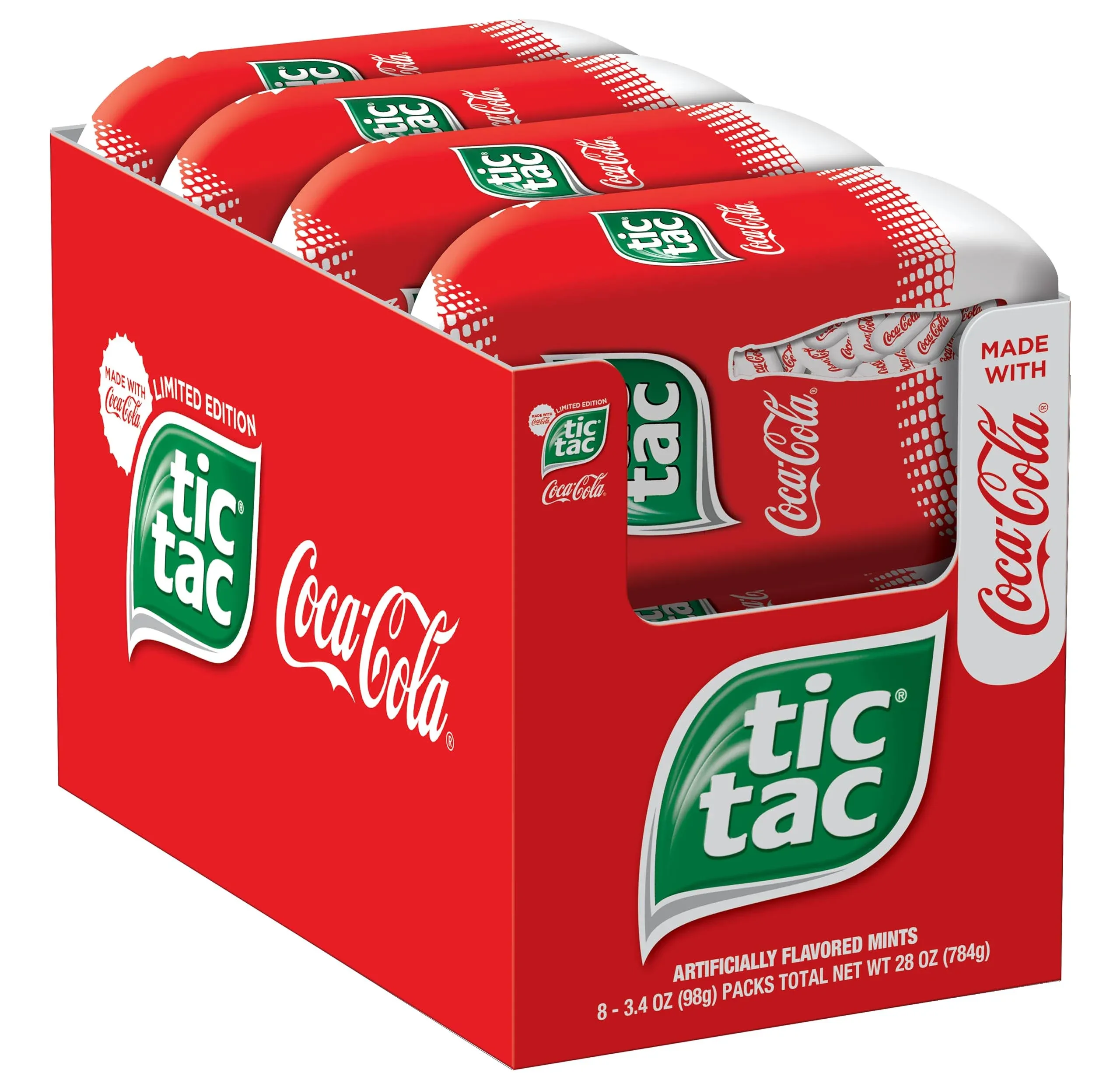 LIMITED EDITION TIC TAC COCA COLA 3.4 OZ 8 COUNT