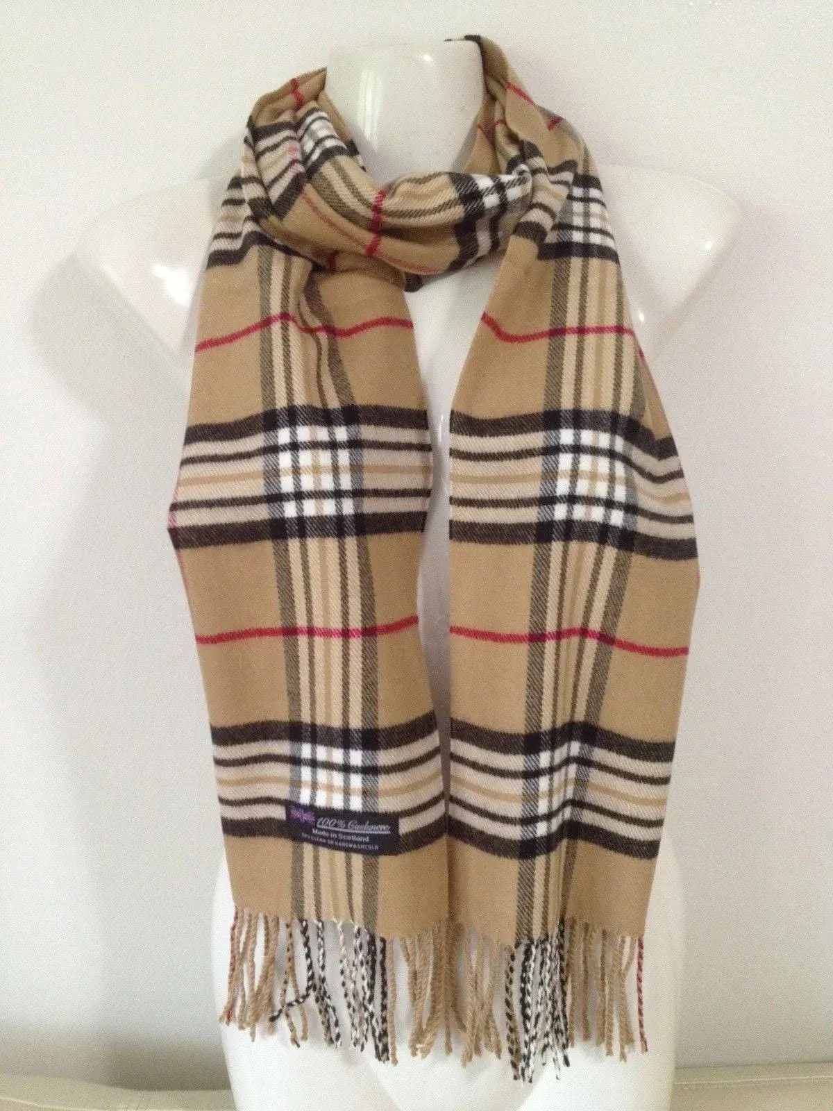 Deluxe Comfort Unisex Cashmere Feel Plaid Scarves