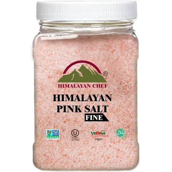 Himalayan Chef Himalayan Pink Salt - 5 lbs Fine Grain Bulk Bag