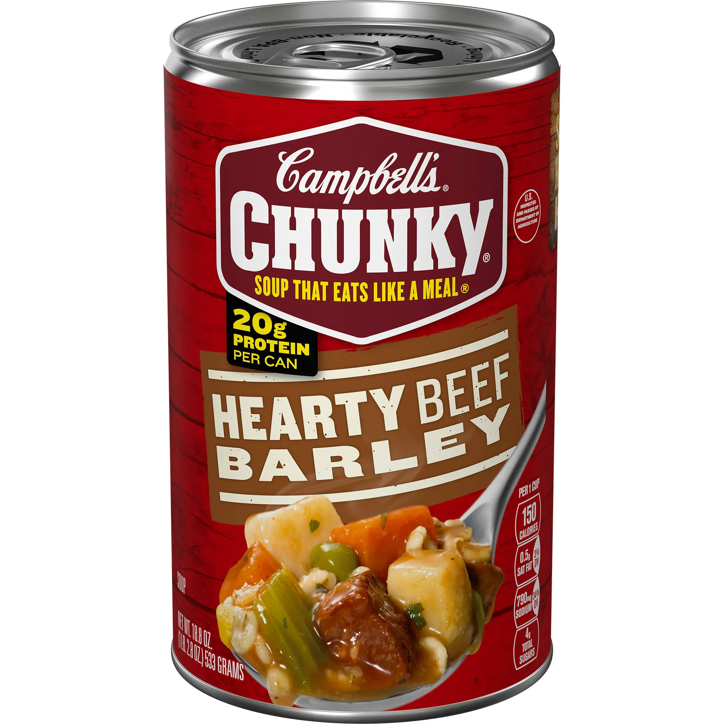 Campbell's Chunky Soup, Hearty Beef Barley - 18.8 oz