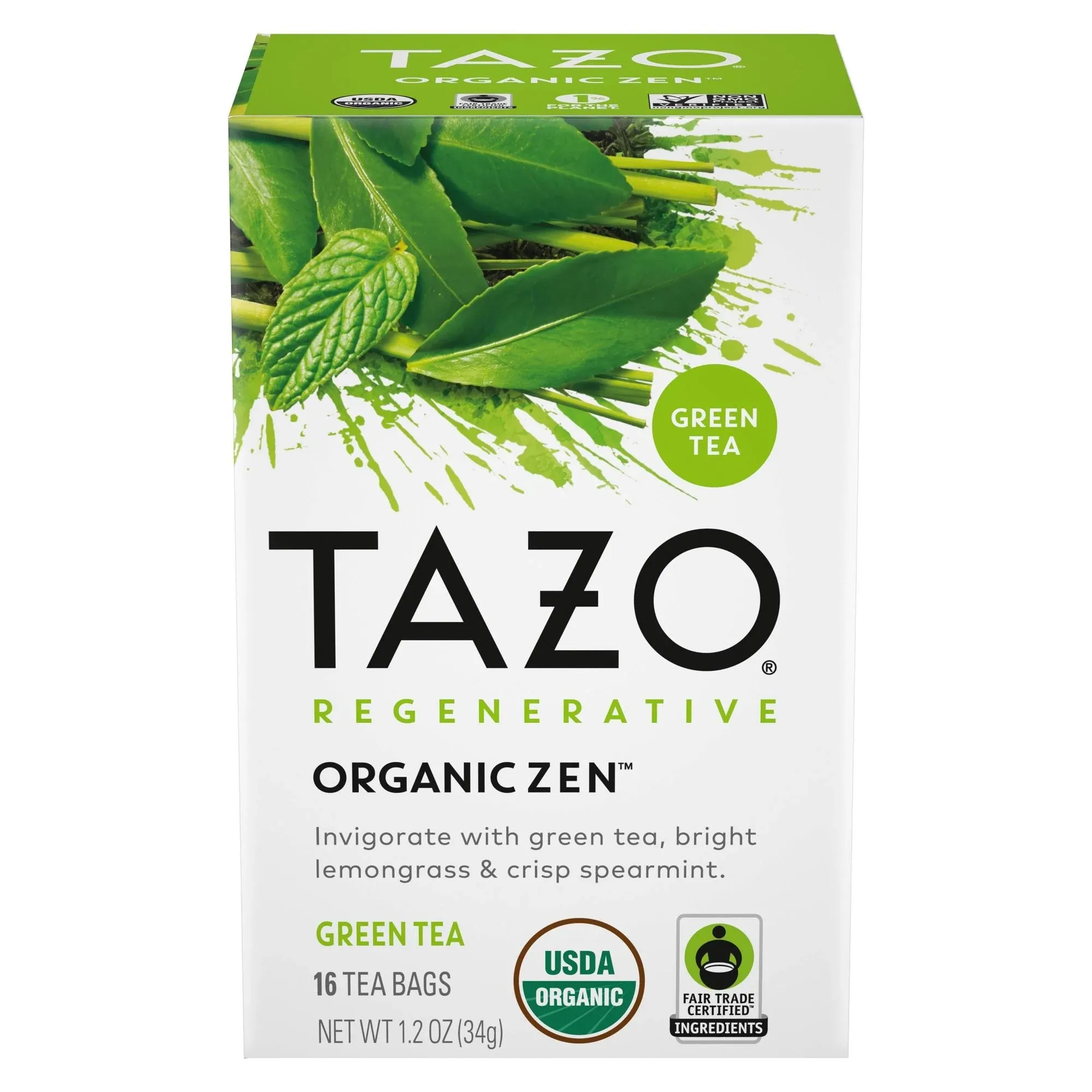 Tazo Tea Green - Organic Zen | 16 Bags