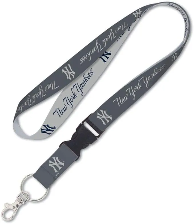 Wincraft New York Yankees MLB Gray Lanyard/Keychain