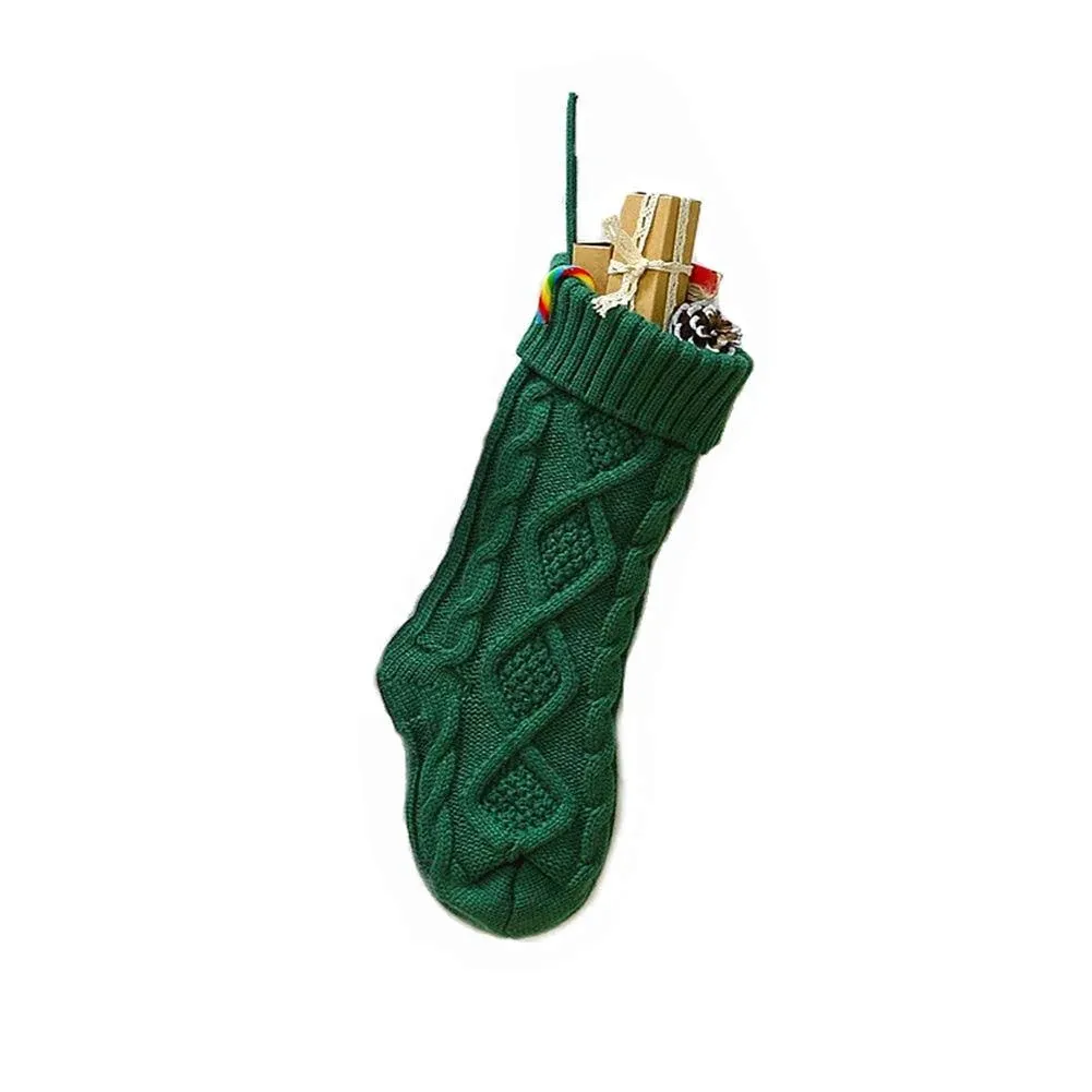 Christmas Stockings With Large Knitted Stockings Gifts Decoration Stockings Hang