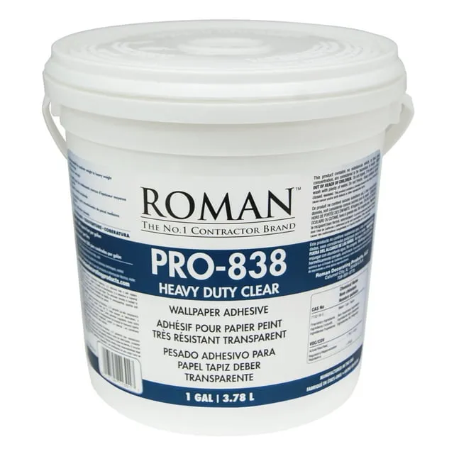 Roman PRO 838 Heavy Duty Clear Wallpaper Adhesive