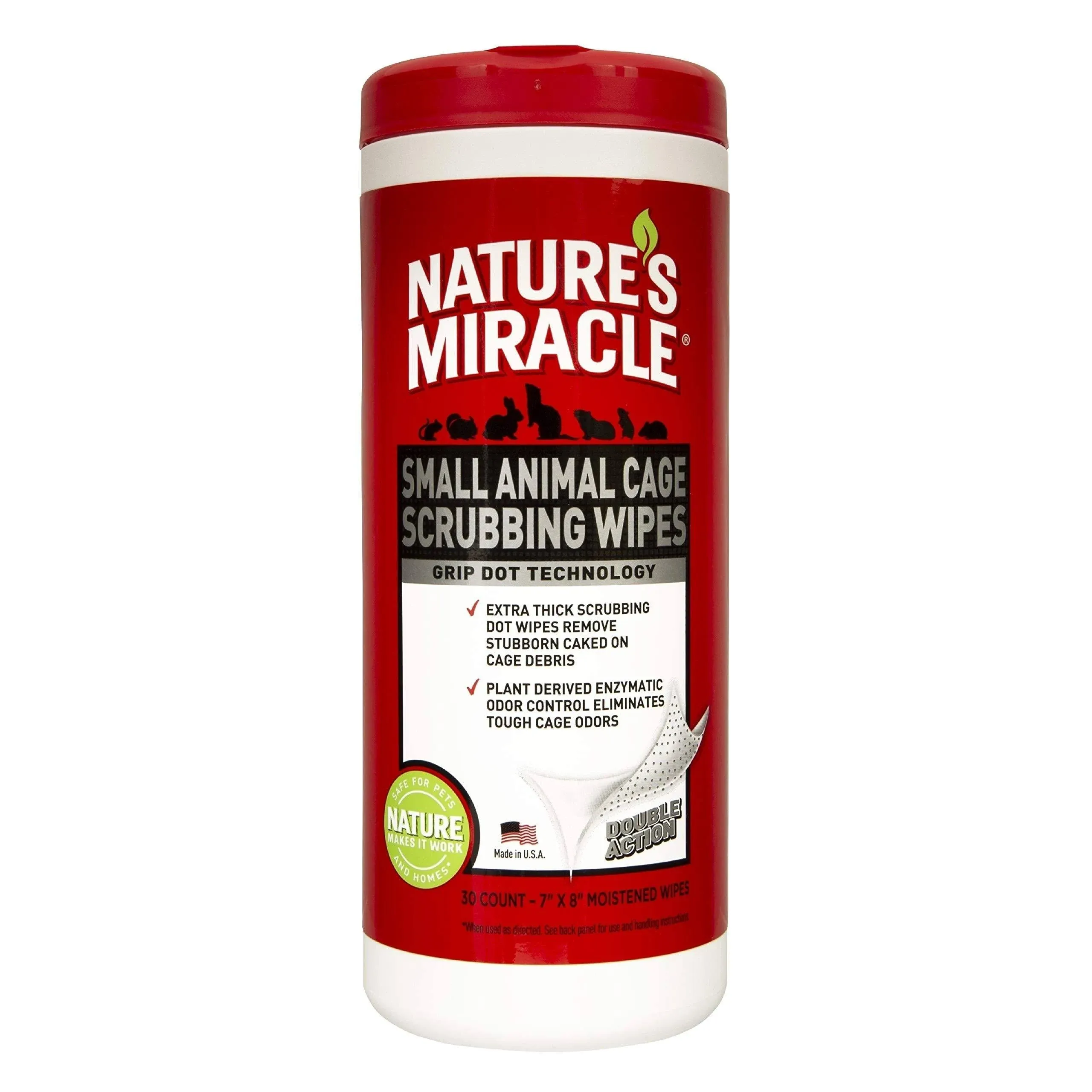 Nature's Miracle Small Animal Cage Scrubbing Wipes